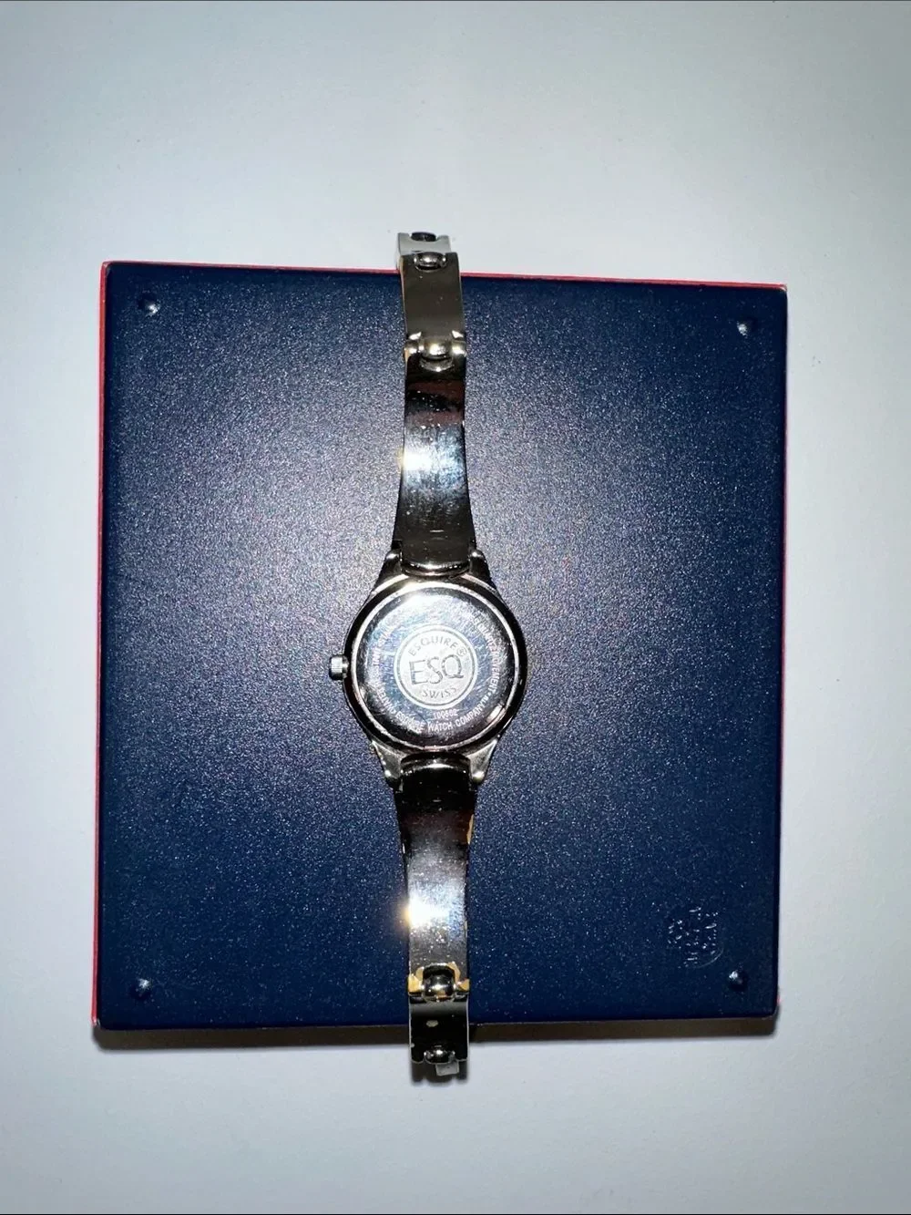ESQ by Movado Silver Diamond Jeweled Ladies Quartz Watch
